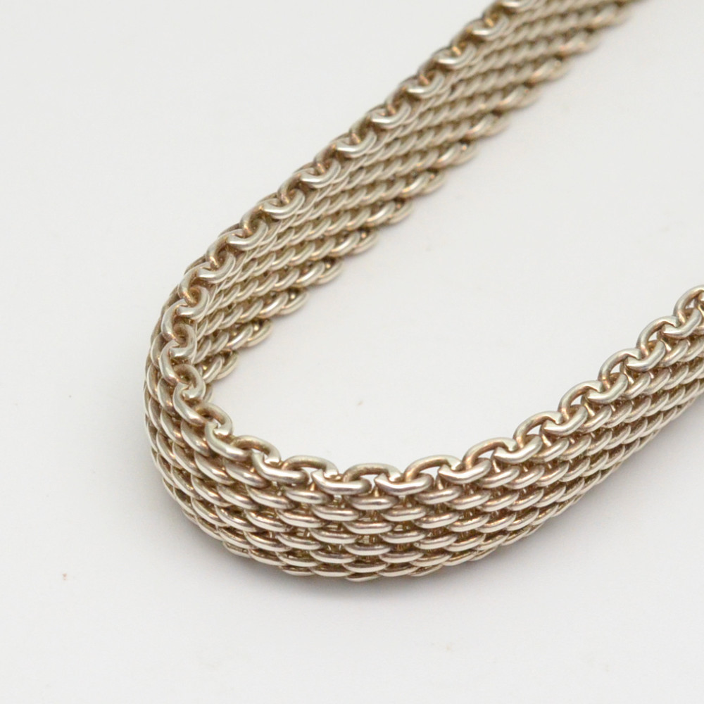 Tiffany Somerset Mesh Necklace Silver